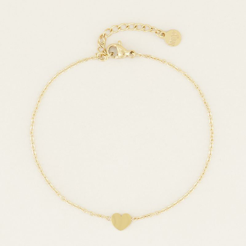 My Jewellery Armband klein hartje - Goud MJ031401200