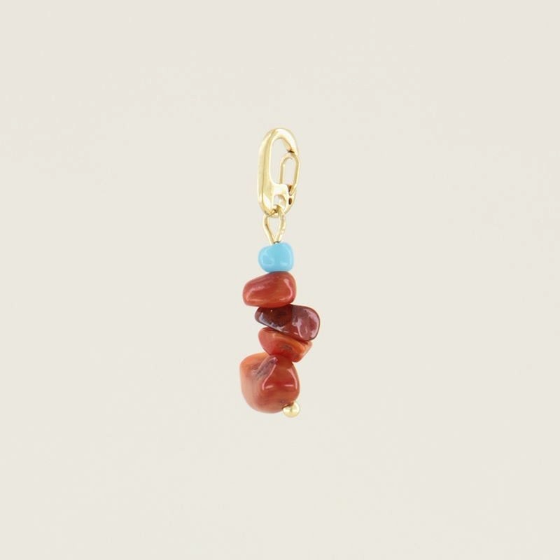My Jewellery Moments charm red stone - Goudkleurig MJ030301200