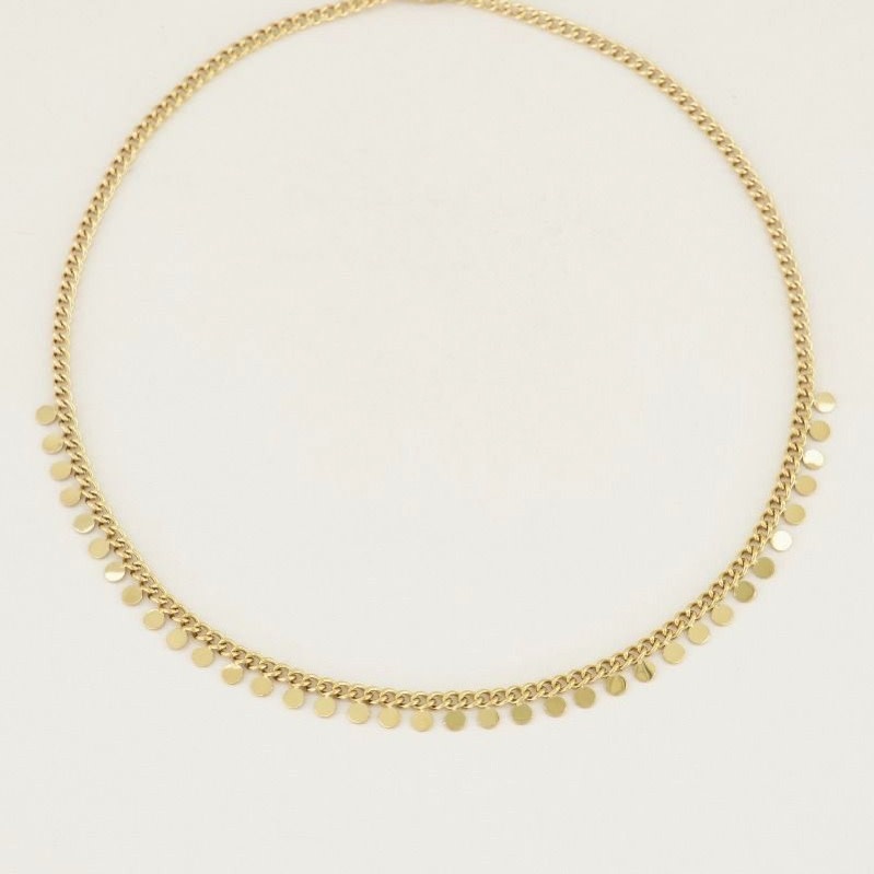 My Jewellery Ketting kleine muntjes - Goudkleurig MJ027071200