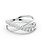 Swarovski Hyperbola Twist ring Zilverkleurig/Wit
