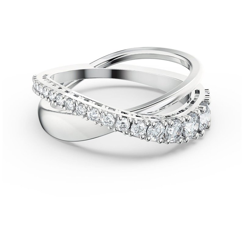 Swarovski Hyperbola Twist ring Zilverkleurig/Wit