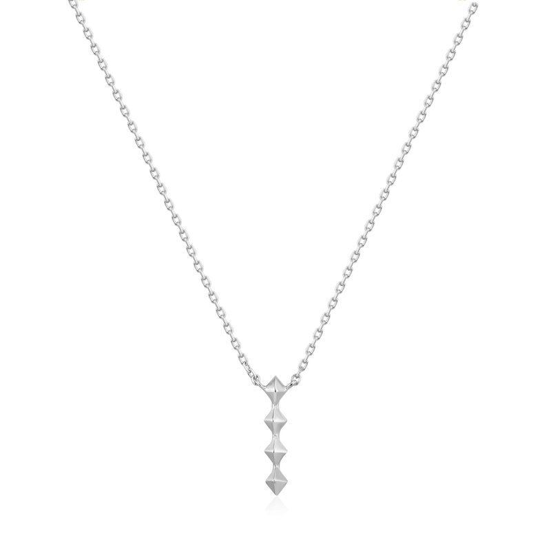 Ania Haie Spike it Up ketting met hanger - Silver Spike Drop Silver N025-01H