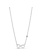 Fossil Zilveren ketting - Infinity (CZ Wit) JFS00394040