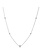 Fossil Zilveren ketting - Bolletjes (CZ Wit) JFS00453040