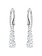 Swarovski Stilla Attract Trilogy oorbellen Zilverkleurig/Wit 5416155