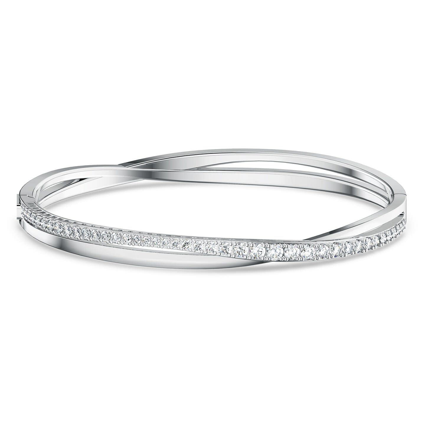 Swarovski Hyperbola bangle Rows Zilverkleurig/Wit (S) 5572725