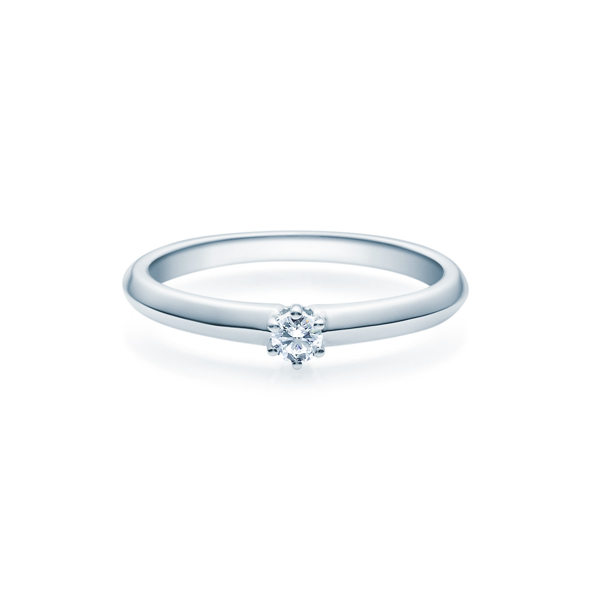 Italo Design 8 Karaat verlovingsring met diamant — Paola