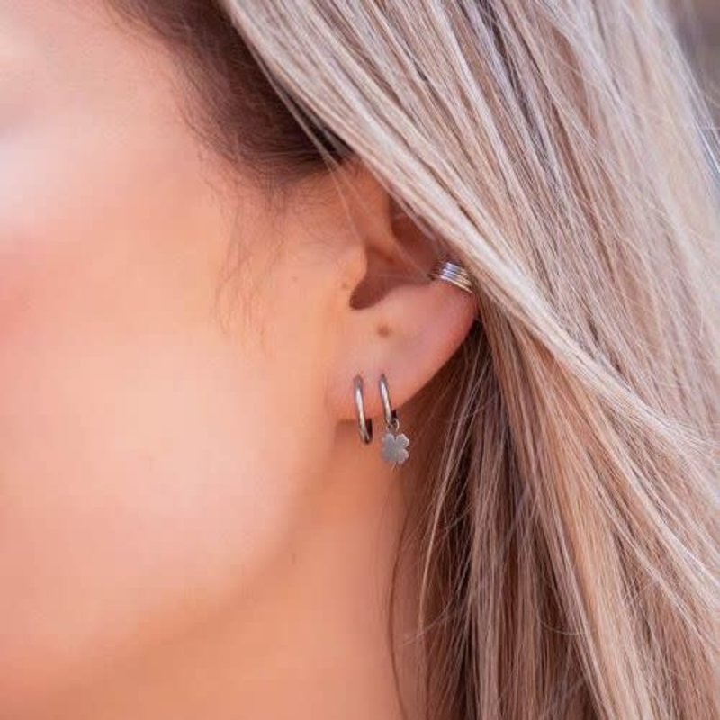 My Jewellery Oorbellen klavertje (Zilverkleurig) — MJ028781500