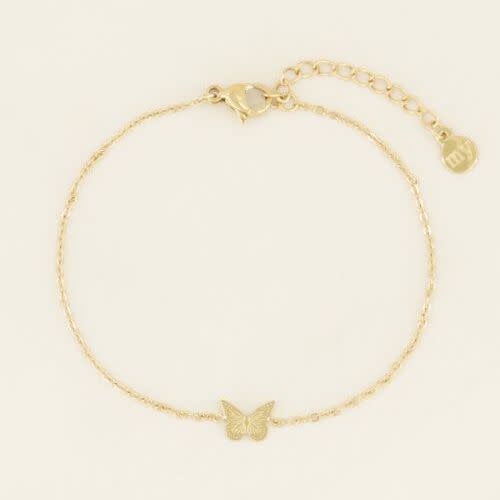 My Jewellery Armband vlinder Goudkleurig MJ042291200