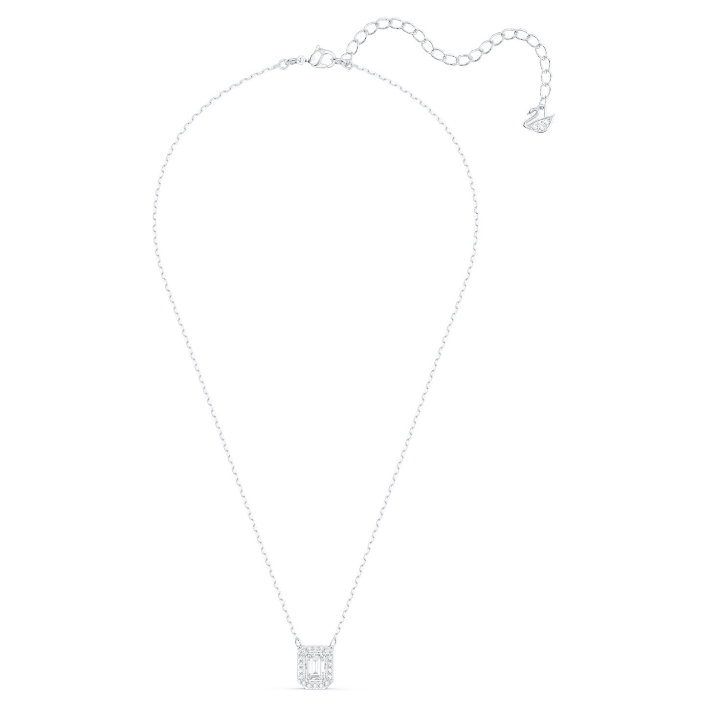 Swarovski Una ketting  Dancing 125 Zilverkleurig/Wit 5599177