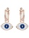Swarovski Symbolica Evil Eye oorbellen Rosegoudkleurig/Blauw 5425857