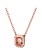 Swarovski Una ketting octagon Rosegoudkleurig 5614933
