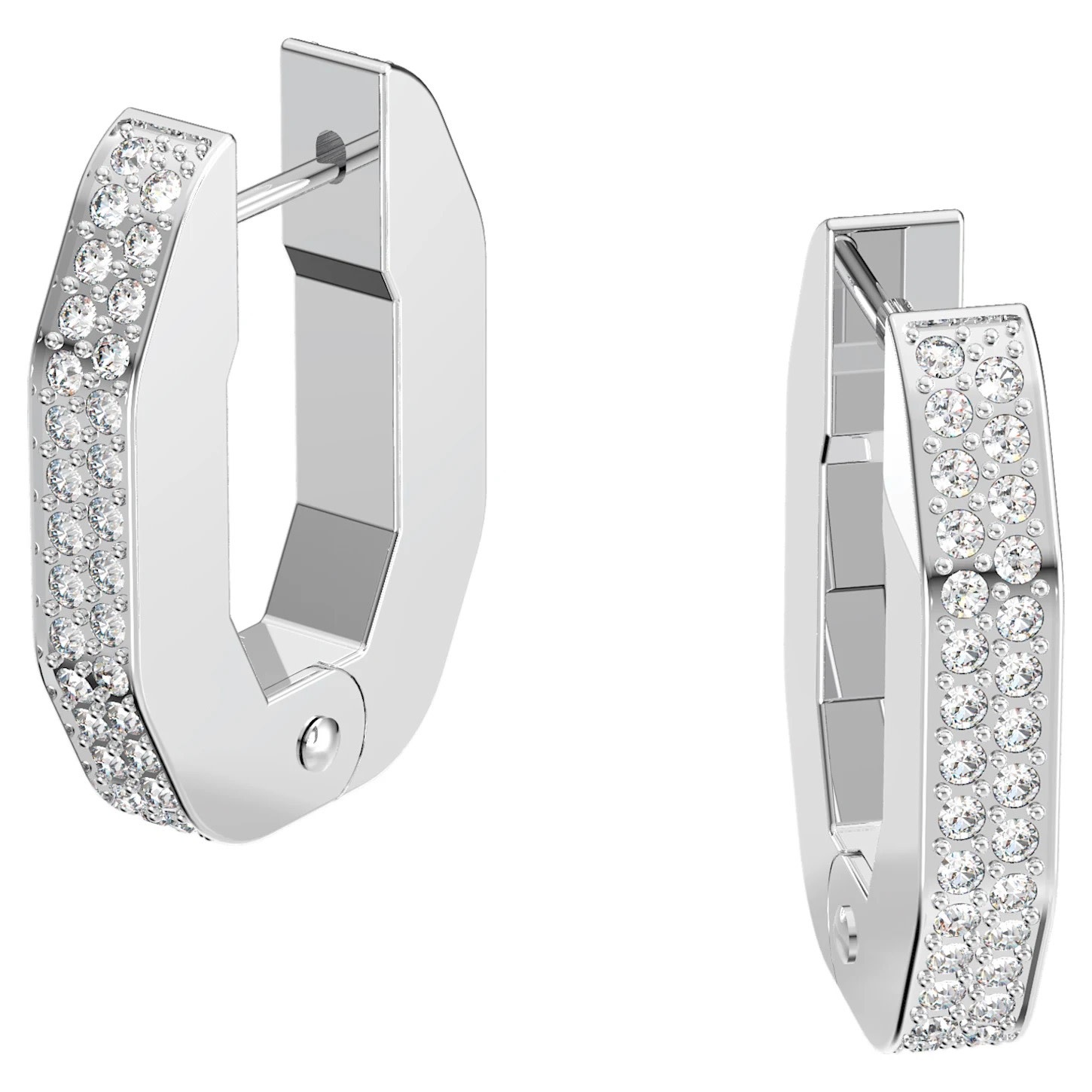 Swarovski Dextera oorbellen Zilverkleurig/Wit 5618307