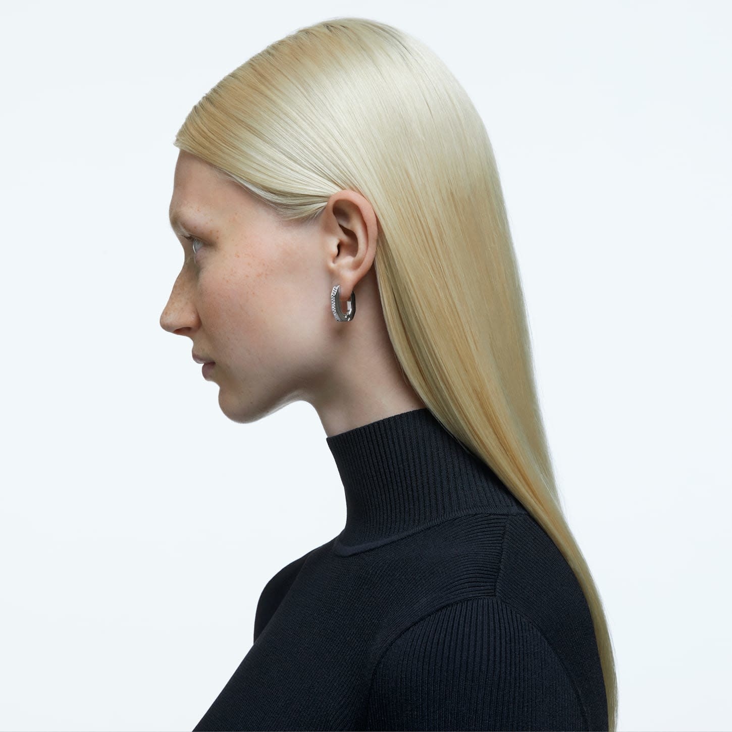 Swarovski Dextera oorbellen Zilverkleurig/Wit 5618307