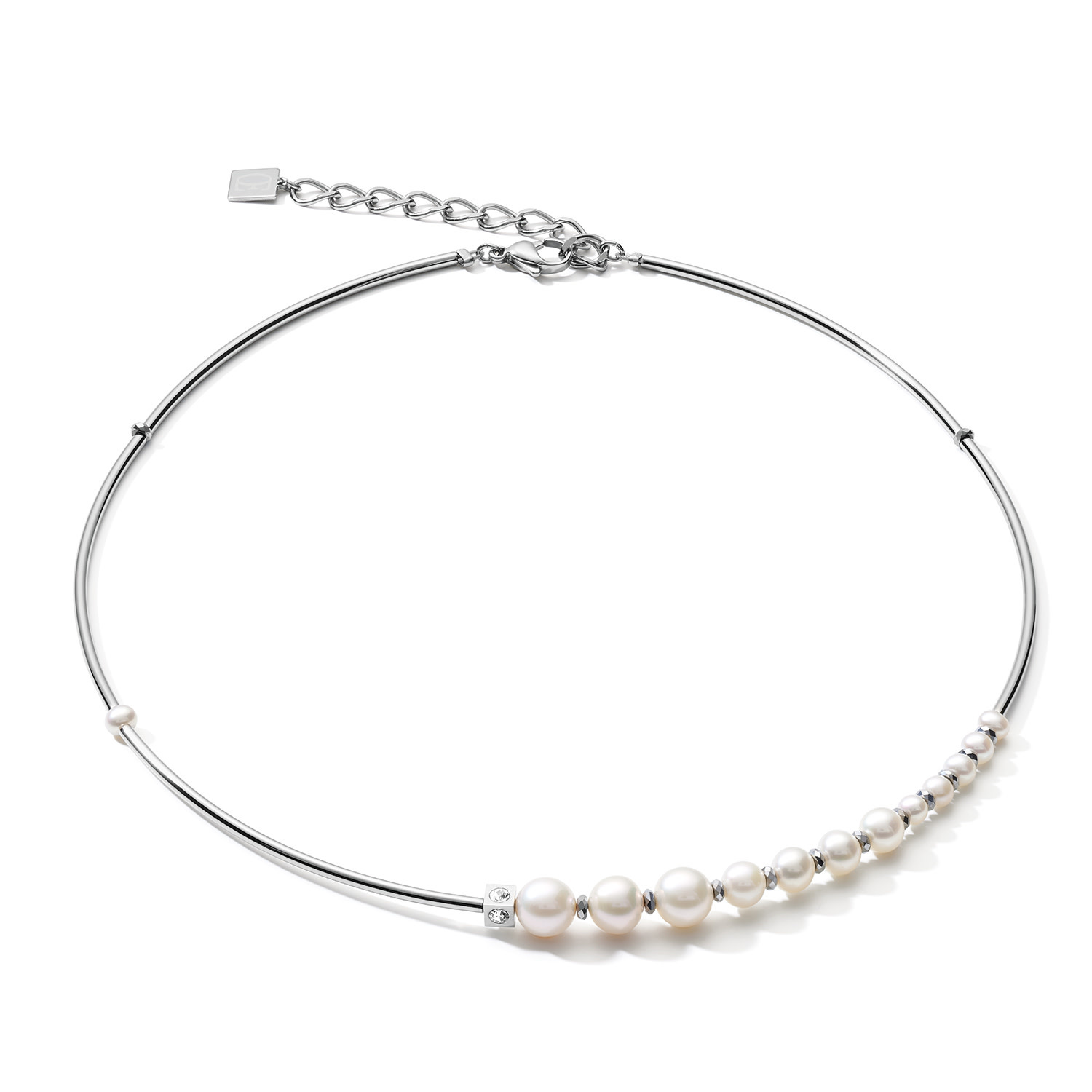Coeur de Lion Collier - White-Silver 1102/10-1417