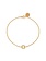 24Kae Gold plated zilveren armband 22424Y