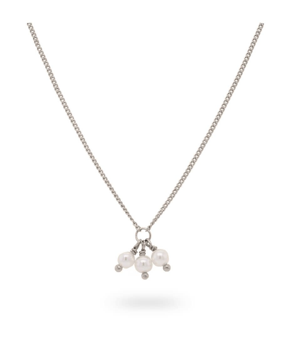 24Kae Zilveren collier 32406S