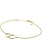 Zinzi Gold 14K Gouden armband - Verbonden Open Rondjes ZGA115
