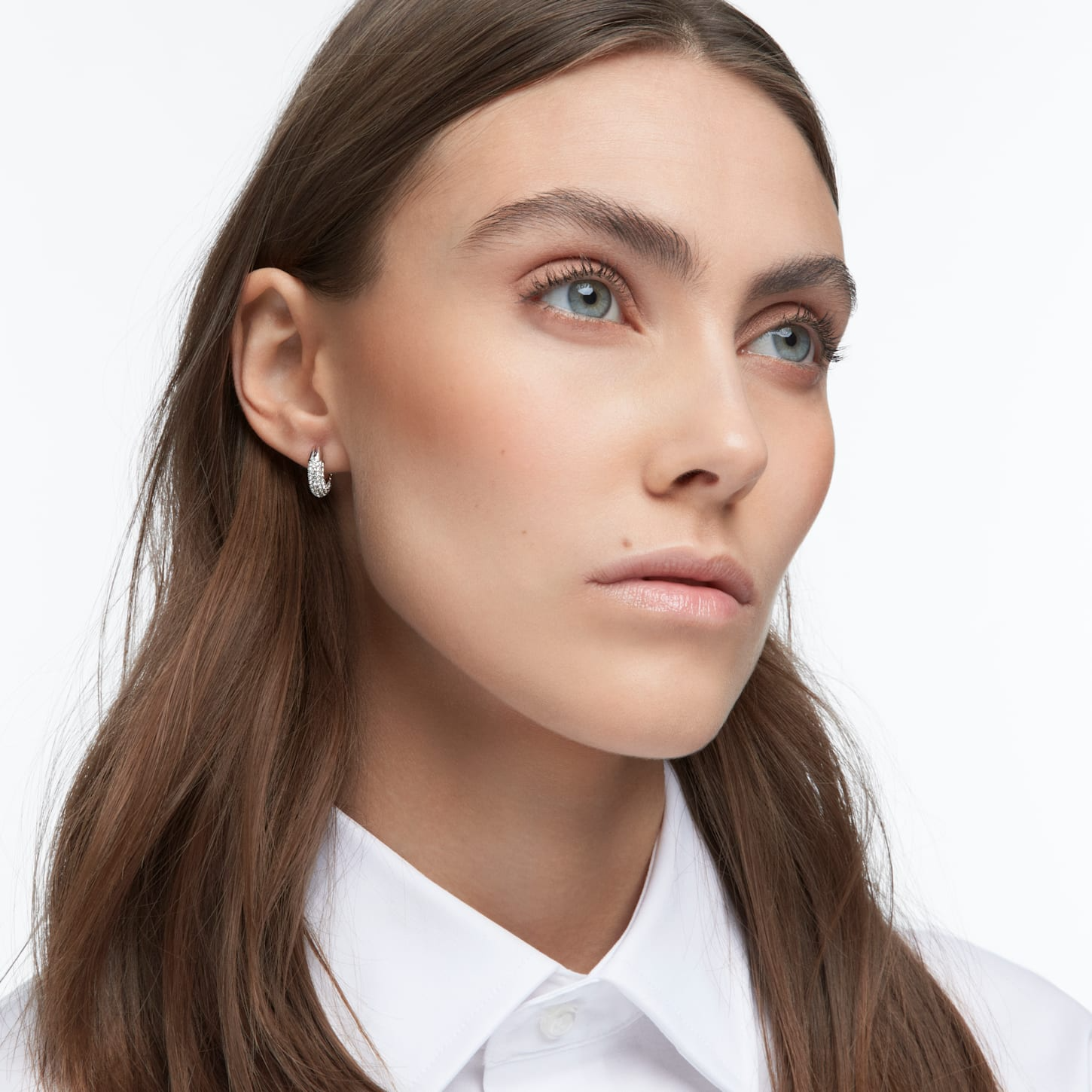 Swarovski Dextera oorbellen Hoop CRY/RHS 5618306