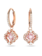 Swarovski Sparkling Dance oorbellen Round Rosé/Roze 5516477