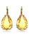 Swarovski Millenia oorbellen Pear Cut Goud/Geel 5619495