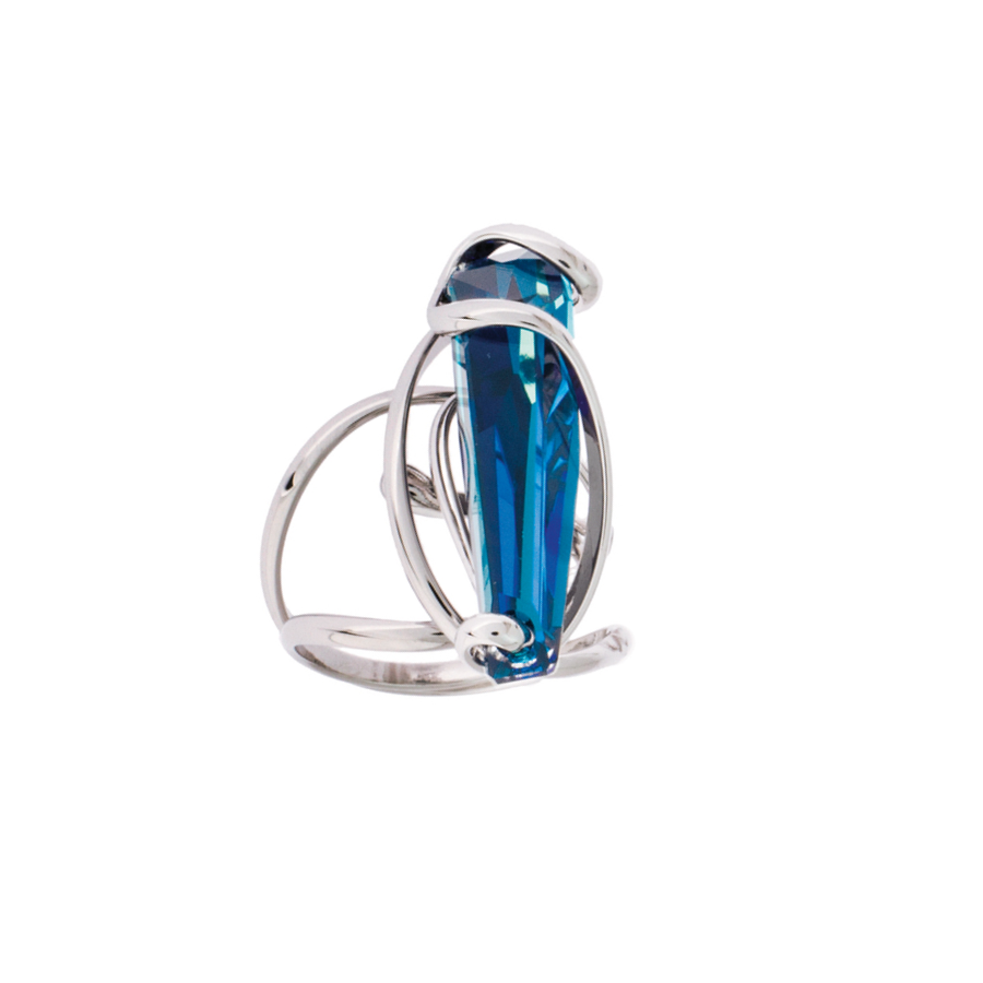 Andrea Marazzini Adjustable ring - Stalattite Bermuda Blue RHSSTBBRDW