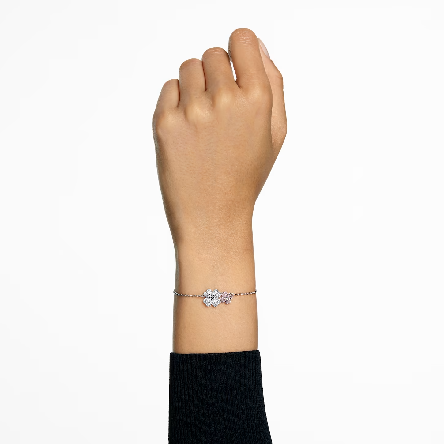 Swarovski Latisha armband Flower Zilverkleurig/Wit/Roze 5636590