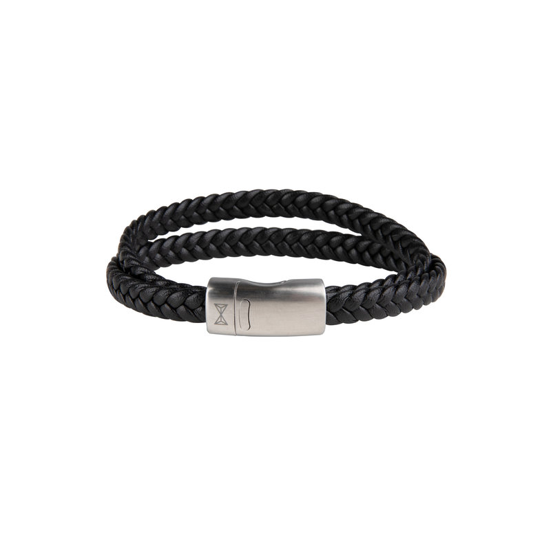 AZE Jewels Double Flat String Black armband AZ-BL008-A