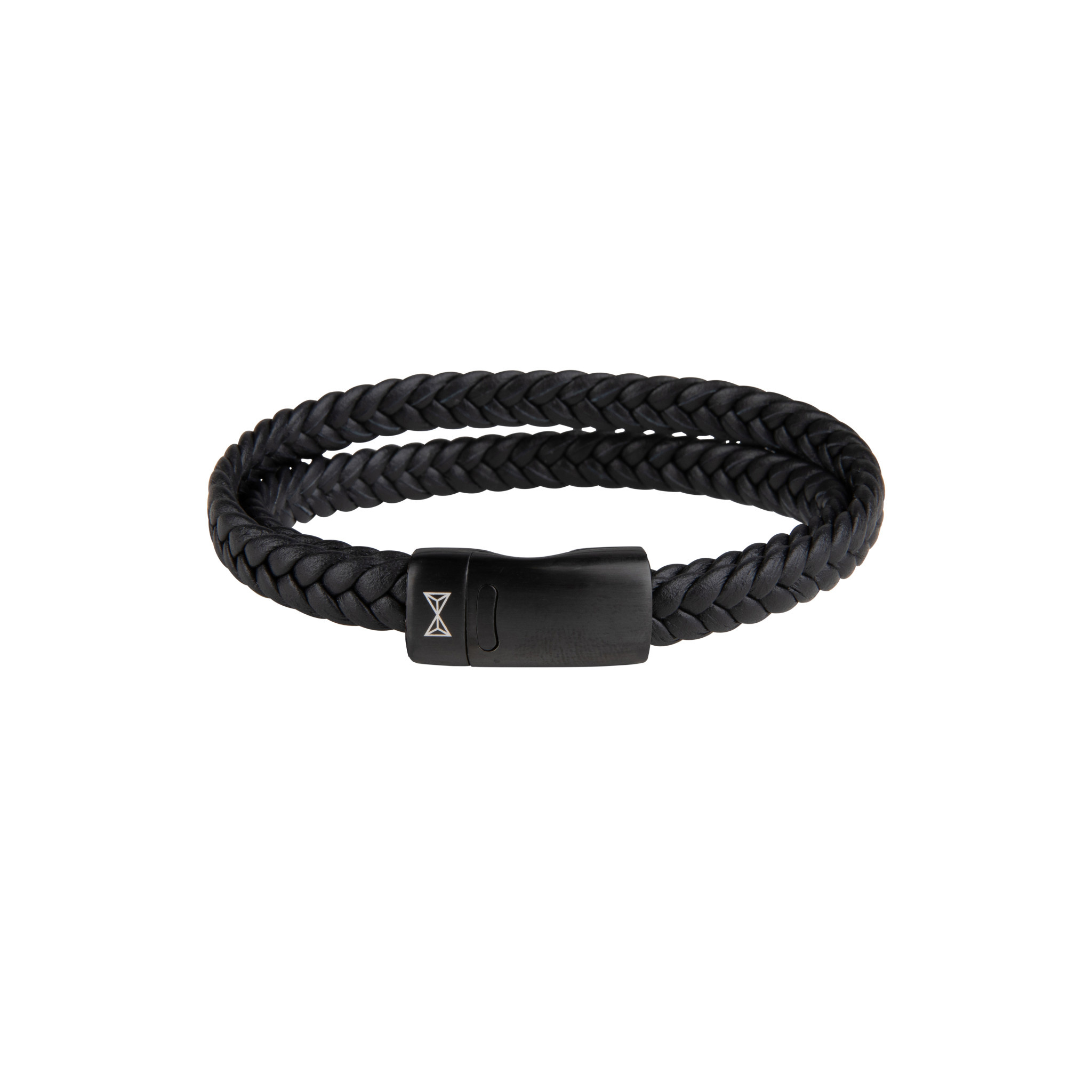 AZE Jewels Double Flat String Black-on-Black armband AZ-BL008-C