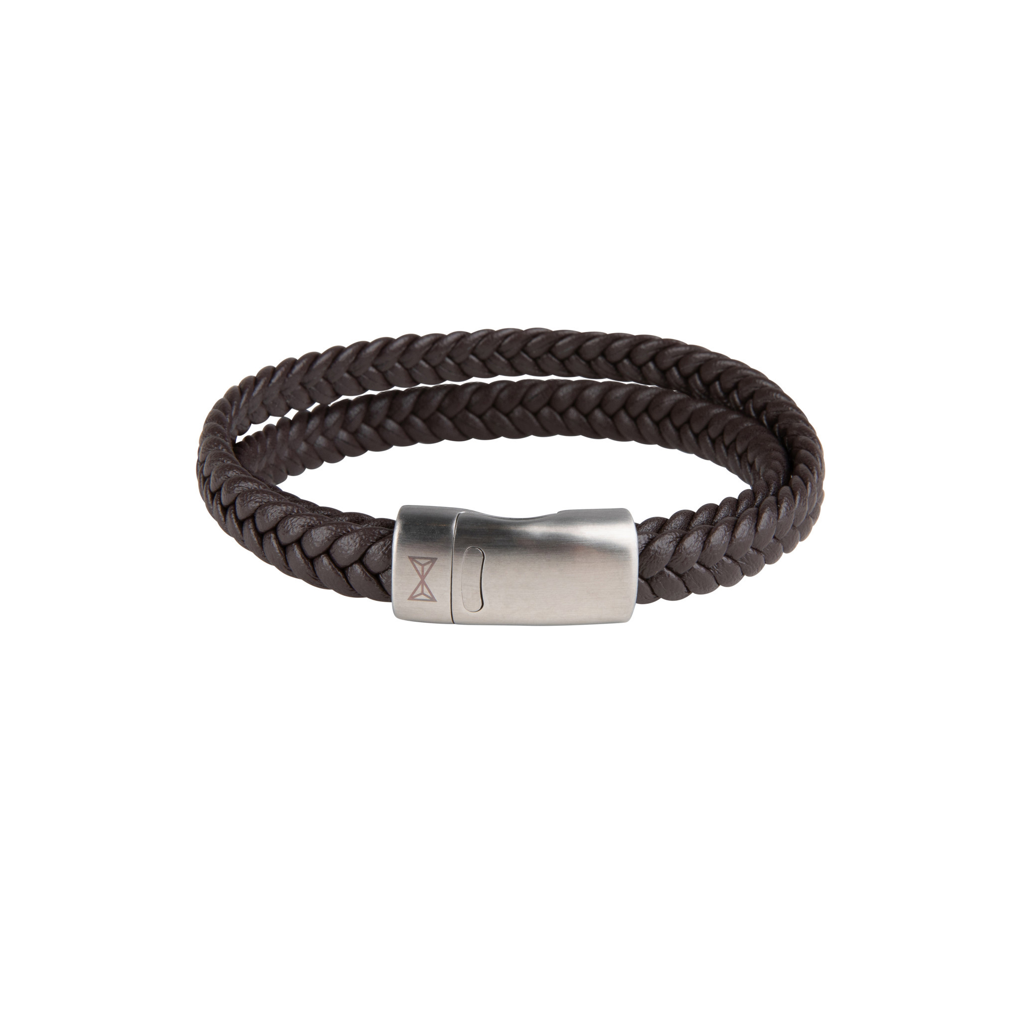 AZE Jewels Double Flat String Brown armband AZ-BL008-B