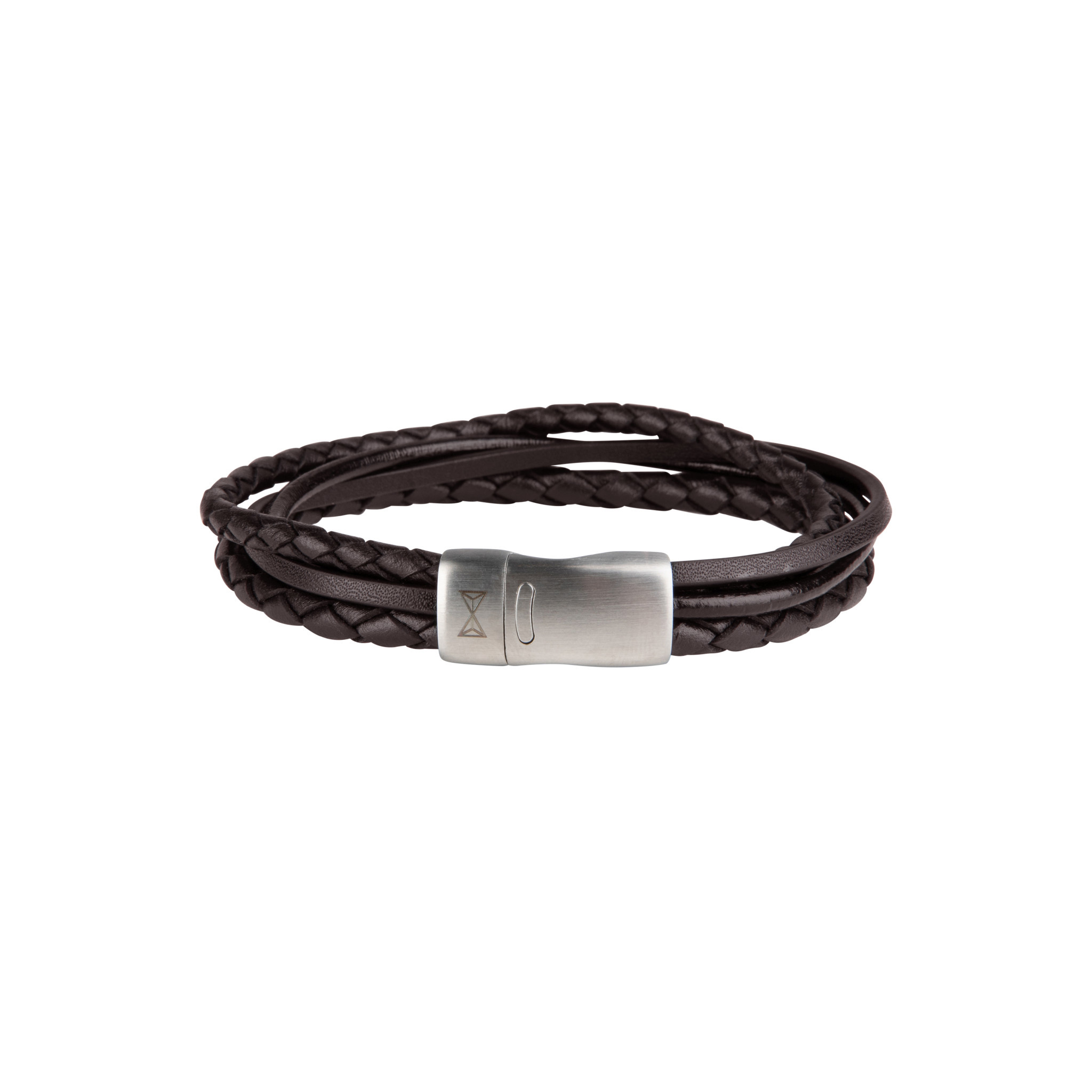 AZE Jewels Iron Four String Brown armband AZ-BL003-B