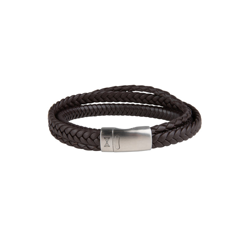 AZE Jewels Iron Three String Brown armband AZ-BL002-B