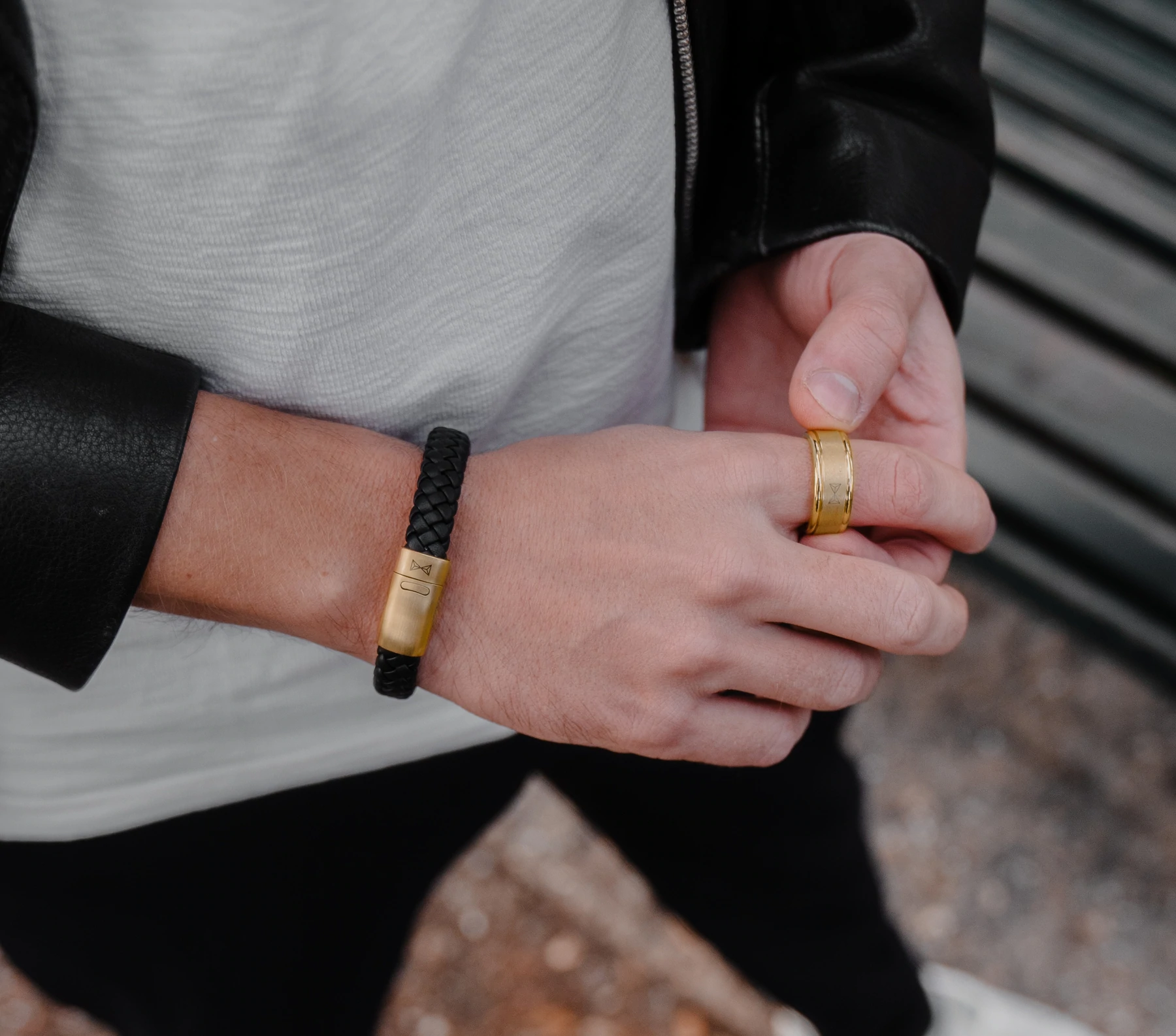 AZE Jewels Iron Jack Goldcolour armband AZ-BL005-D