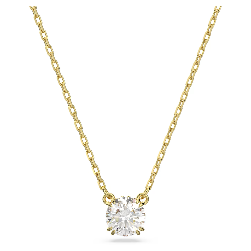 Swarovski Stilla ketting met hanger Round Cut Zilverkleurig/Wit 5636703