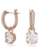 Swarovski Stilla oorbellen Round Cut Rosé/Wit 5639975