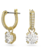Swarovski Stilla oorbellen Round Cut Goudkleurig/Wit 5638802