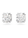 Swarovski Constella oorbellen Round Cut Zilverkleurig/Wit 5636712