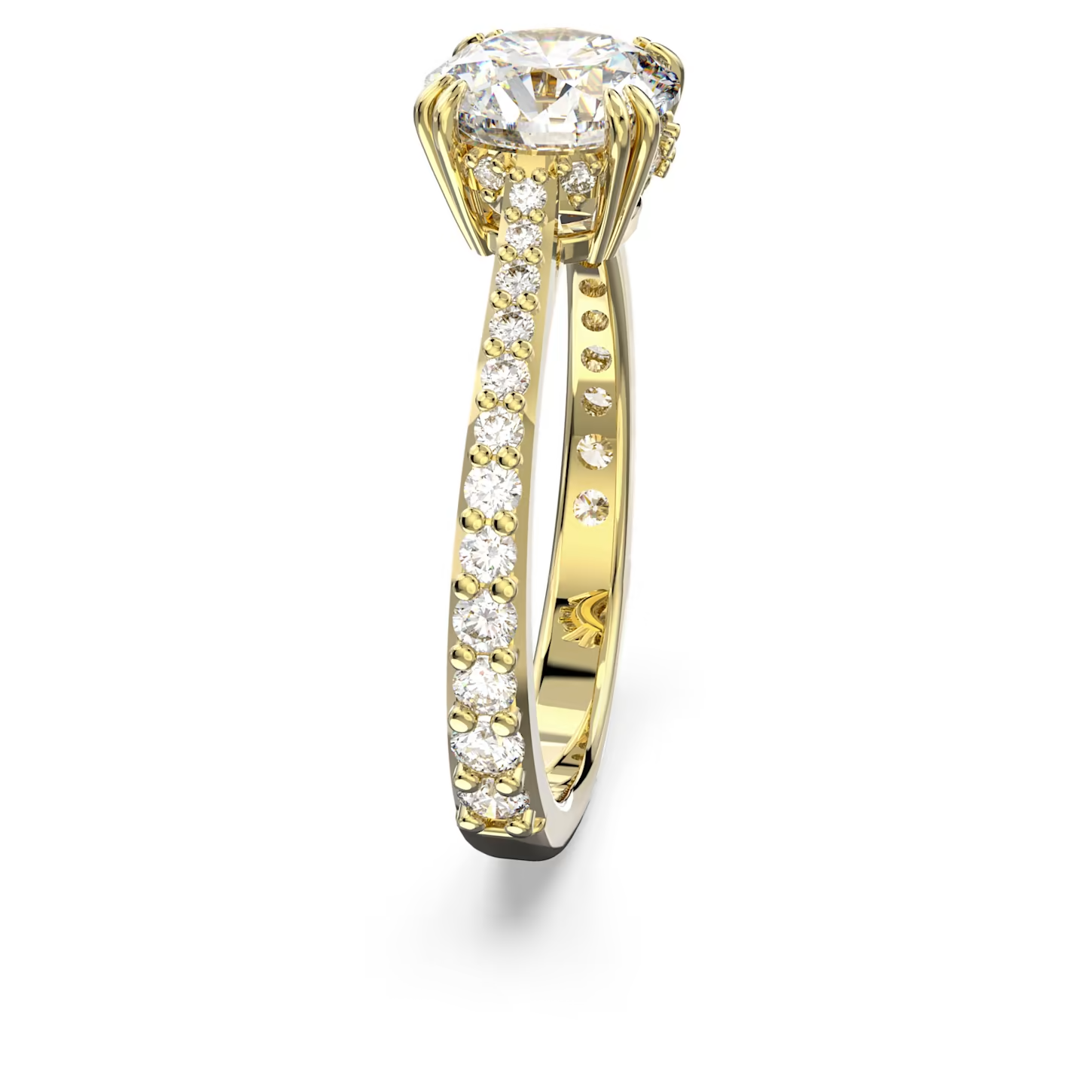 Swarovski Stilla ring Cocktailring Princess Cut Goudkleurig/Wit