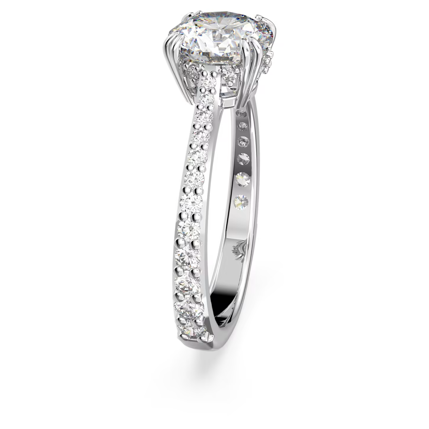 Swarovski Constella ring Cocktailring Princess Cut Zilverkleurig/Wit