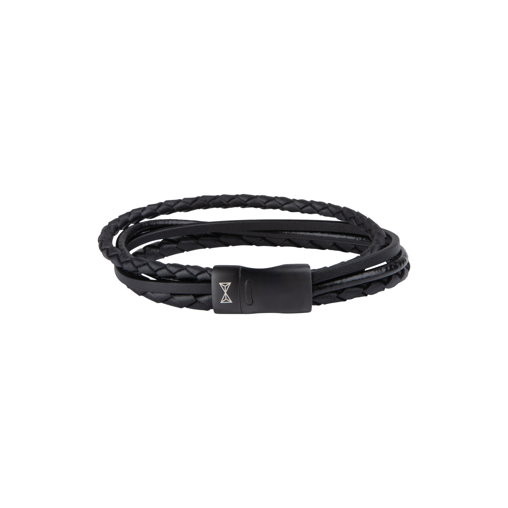 AZE Jewels Iron Four String Black-on-Black armband AZ-BL003-C