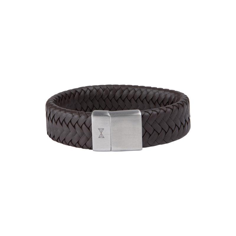 AZE Jewels Vast Iron Jack Brown armband AZ-BL012-B