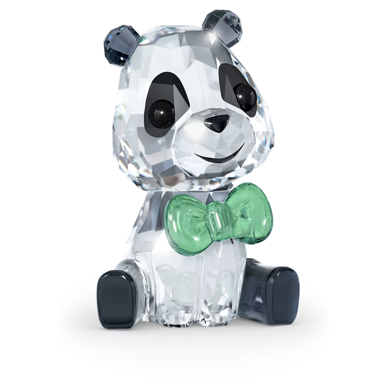 Swarovski Baby Animals kristallen beeldje Plushy het Pandabeertje Wit/Zwart/Groen 5619234