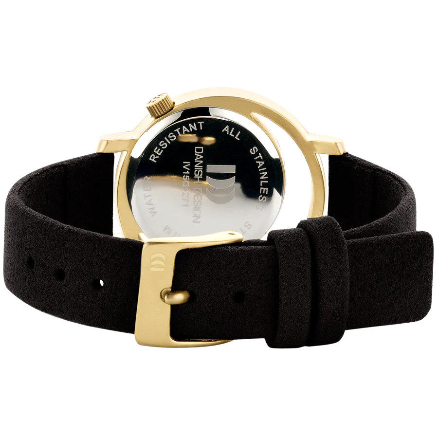 Danish Design Pico dameshorloge Black Goldcolour IV15Q1271