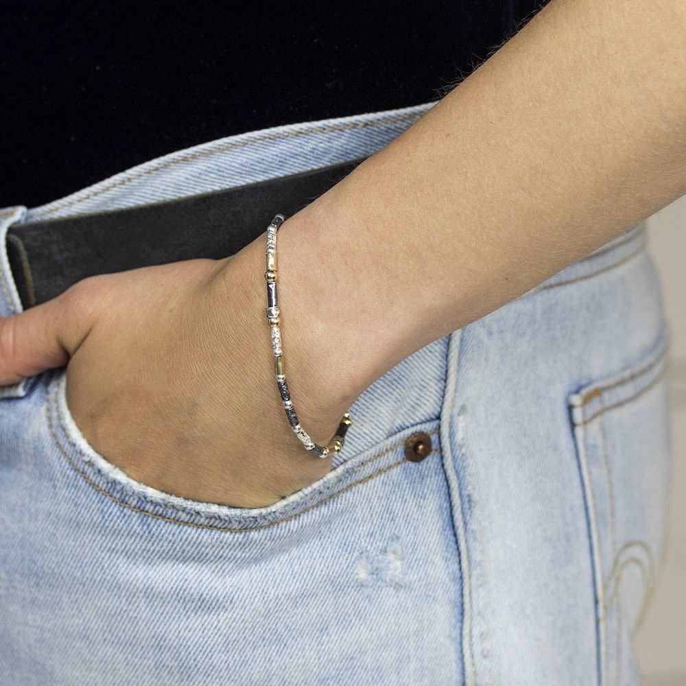 Jéh Jewels Touch of Gold armband - Buisjes en bolletjes 19686