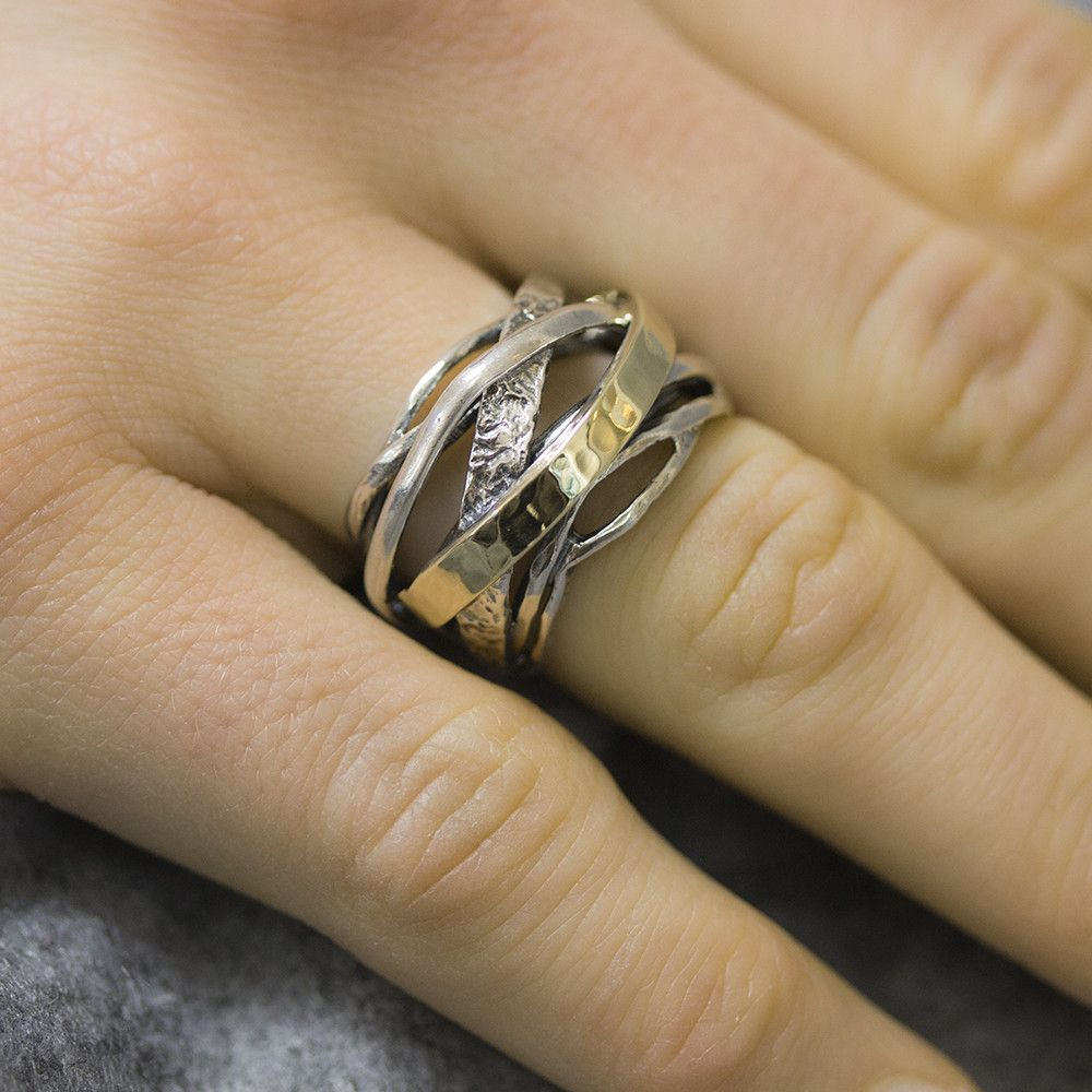 Jéh Jewels Touch of Gold ring - 9K met bogen 20064