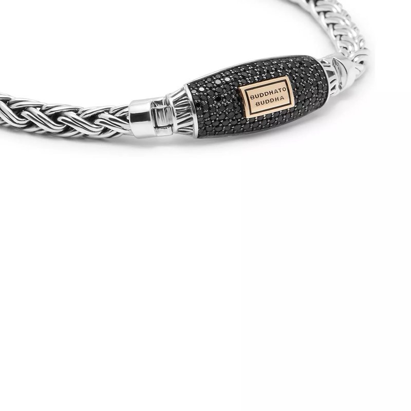 Buddha to Buddha Limited Edition Katja XS armband Black Spinel Silver/Gold J173