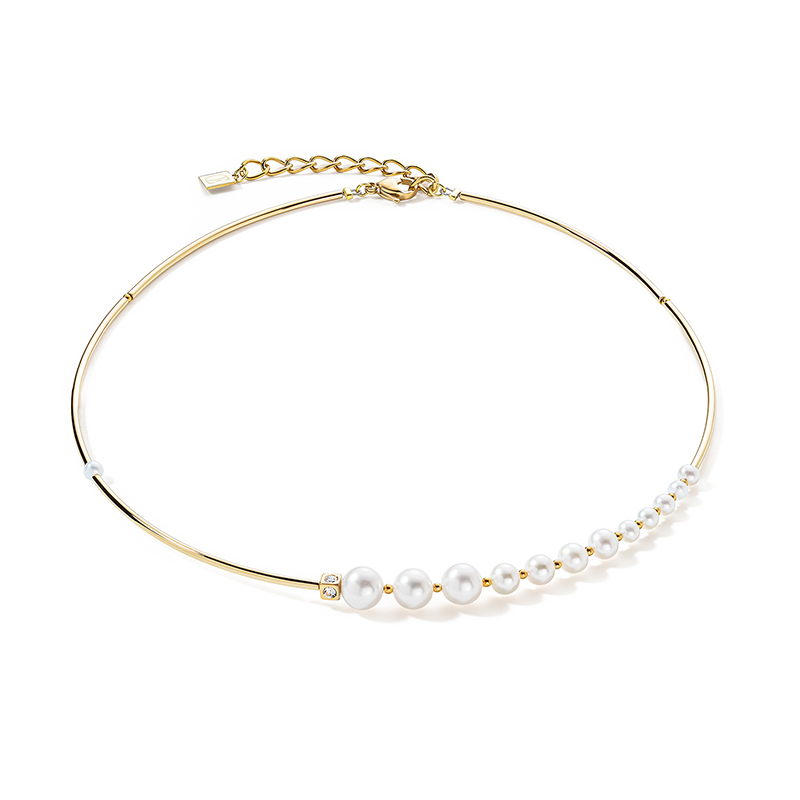 Coeur de Lion Collier - White-Goldcolour 1102/10-1416