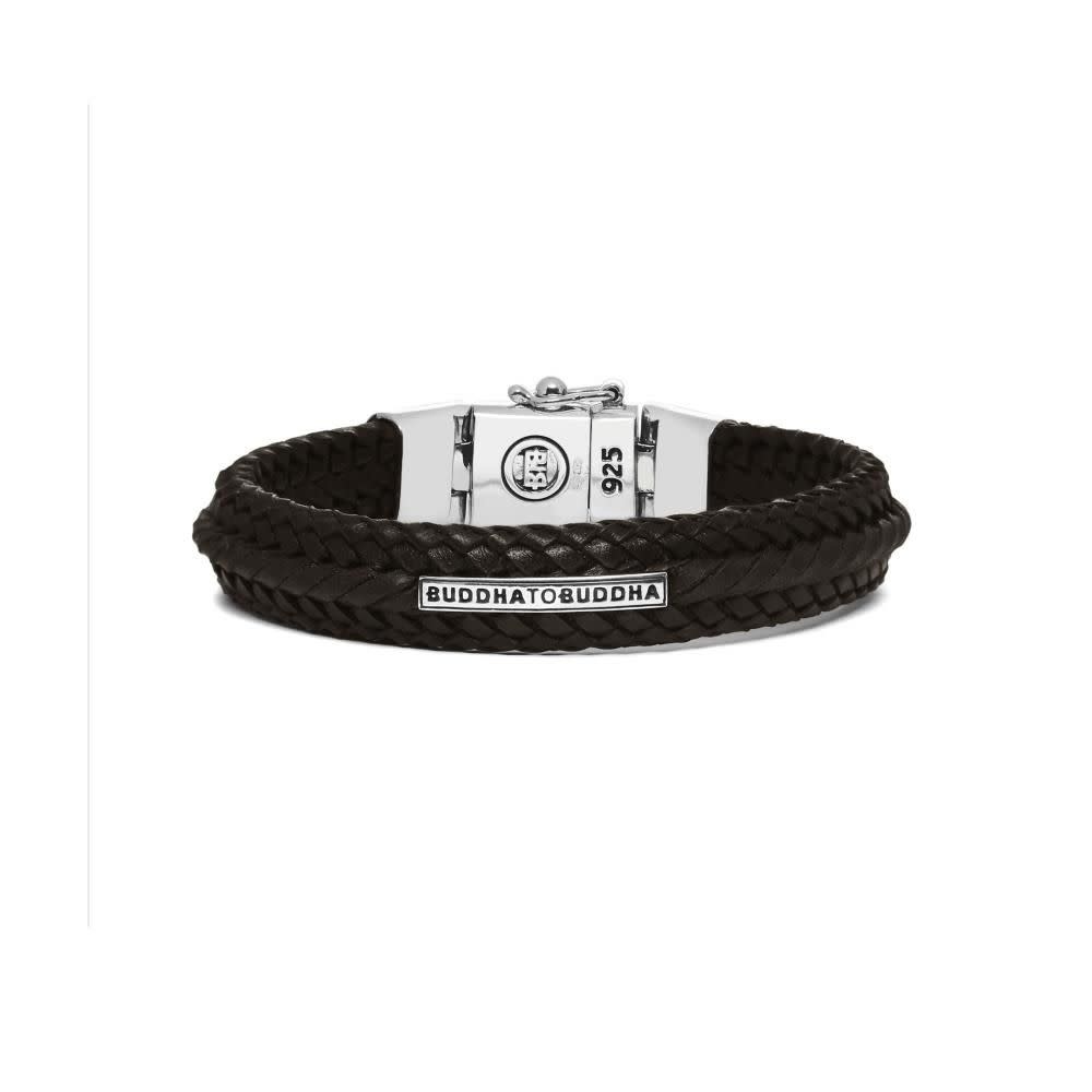 Buddha to Buddha Nurul Small Leather armband Bruin 816BR