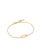 Ania Haie Glam Rock armband - Glam Interlock Goldplated B037-01G