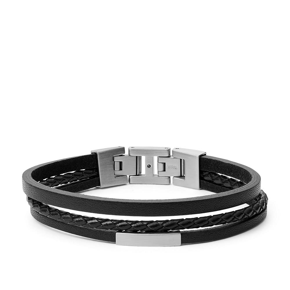Aap waterstof marketing Fossil | JF03322040 • Leren armband - Mynt Jewels & Watches